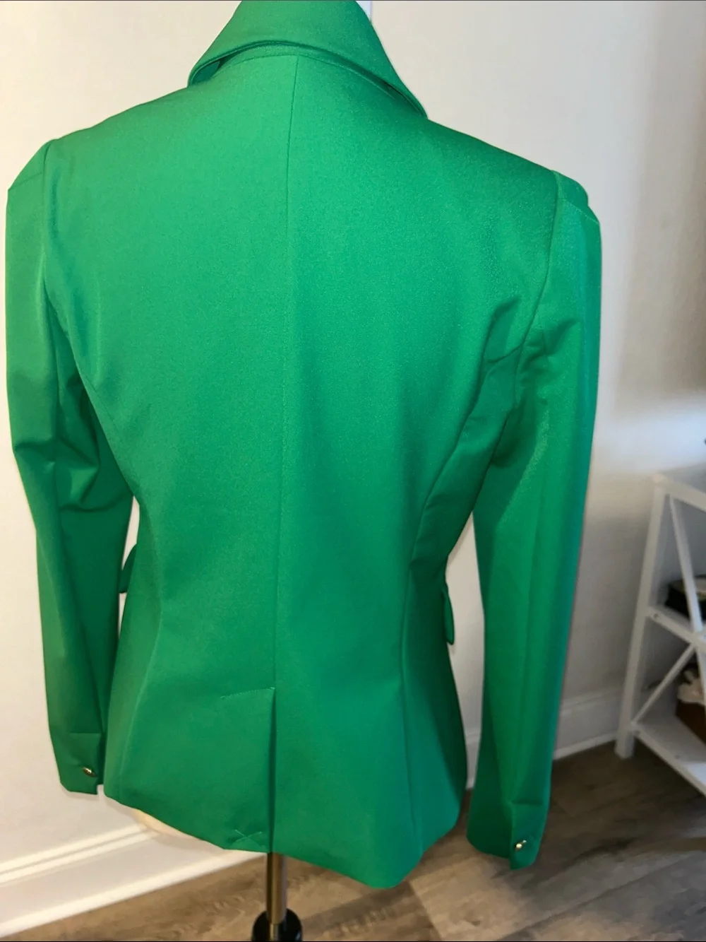 House Of Harlow 1960  Double-Breasted Green Blazer Jacket